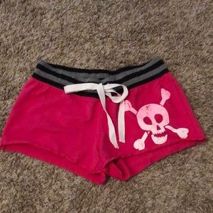 No boundaries pink skull shorts size small